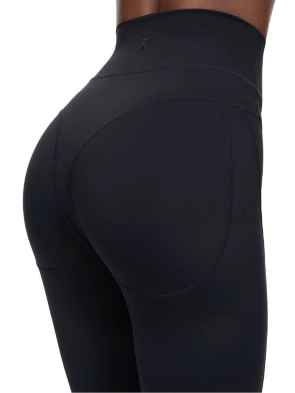 European brand High-Waist Sculpting Black Leggings